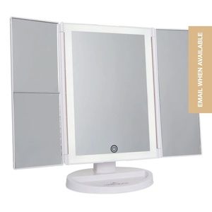 Adjusts trifold makeup mirror